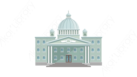 图片素材-扁平市政府机关单位大楼建筑物-19