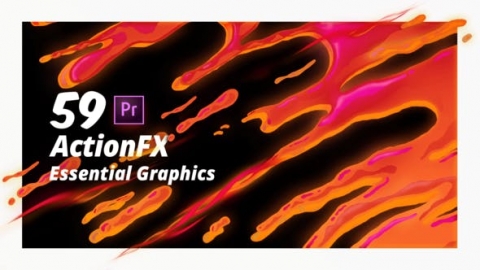 PR基本图形预设-50组水花烟雾特效转场预设ActionFX Fire Smoke Water Effects for Premiere Pro