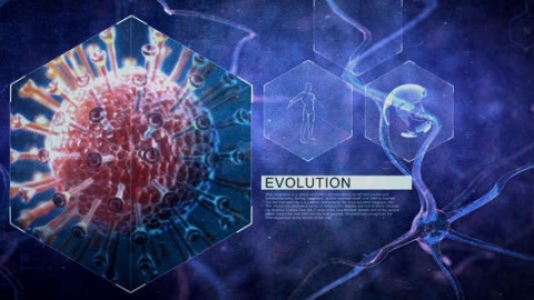AE模板-神经元细胞医院医学医疗科技生物学图片展示