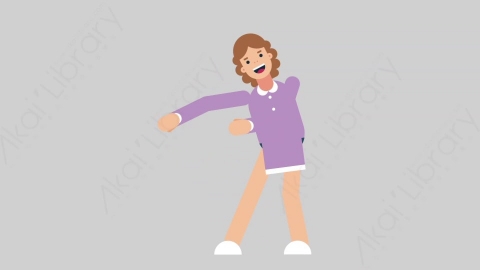 AE模板-WOMAN TEACHER 29 Introduction学校课堂女性教师老师介绍简介扁平人物职业角色