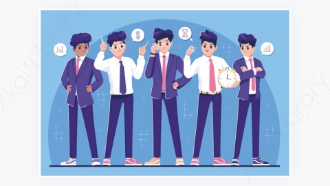 图片素材-商务企业金融商人角色设计方案集