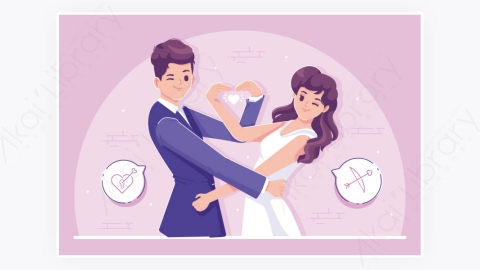 图片素材-新婚夫妇情侣结婚恩爱图