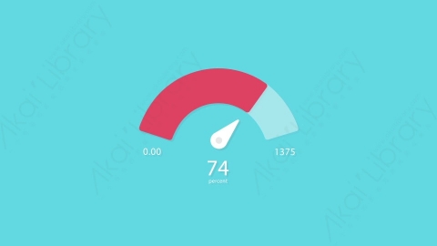 AE模板-MG扁平计数圆圈进度百分比数据图表Pie_Chart_13
