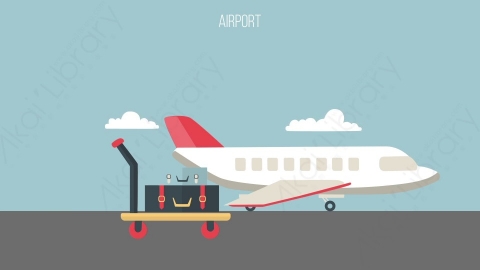 AE模板-MG扁平场景背景_Airport飞机场