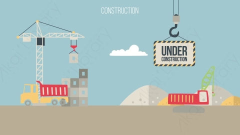 AE模板-MG扁平场景背景_Construction施工工地