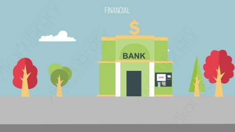 AE模板-MG扁平场景背景_Financial银行