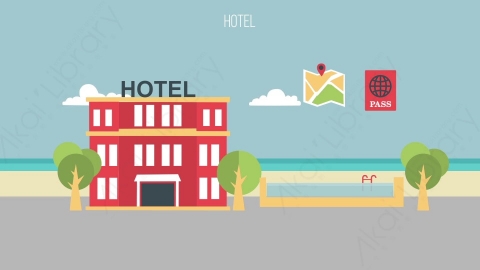 AE模板-MG扁平场景背景_Hotel酒店街道