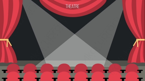 AE模板-MG扁平场景背景_Theatre舞台