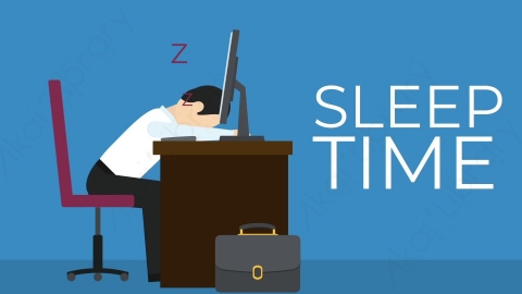 AE模板-MG扁平商务办公场景Sleep_Time工作休息时间