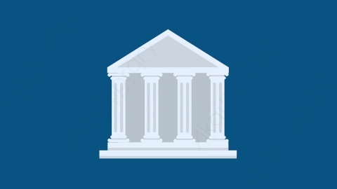 AE模板-MG扁平金融元素图标Bank银行