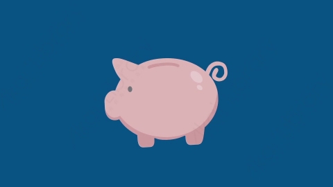 AE模板-MG扁平金融元素图标Pig_Money小猪存钱罐
