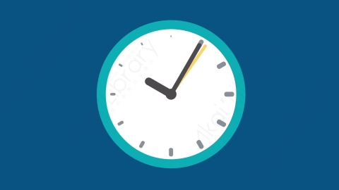 AE模板-MG扁平办公元素图标Clock钟表时钟