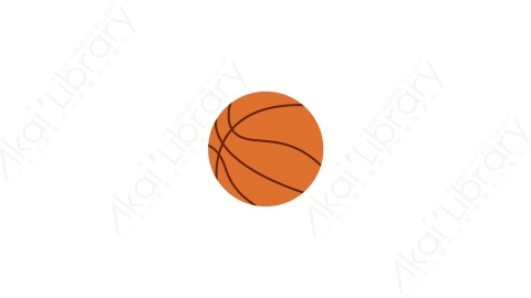 AE模板-MG扁平运动体育元素图标Basket_Ball篮球