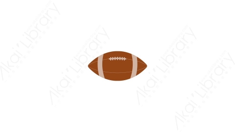 AE模板-MG扁平运动体育元素图标Football橄榄球