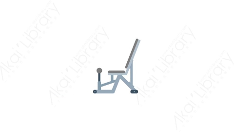 AE模板-MG扁平运动体育元素图标Gym_Chair健身椅