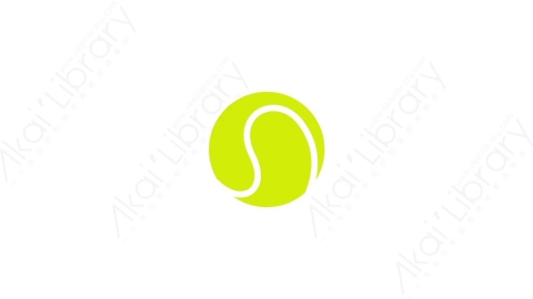 AE模板-MG扁平运动体育元素图标Tennis_Ball棒球