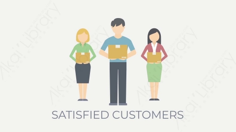 AE模板-MG扁平场景Satisfied_Customers物流配送