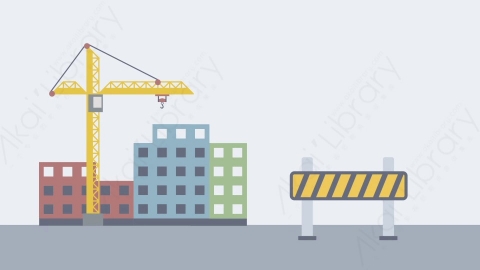 AE模板-MG扁平场景背景Construction_BG_03施工工地