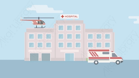 AE模板-MG扁平医疗医院场景背景Hospital_BG医院