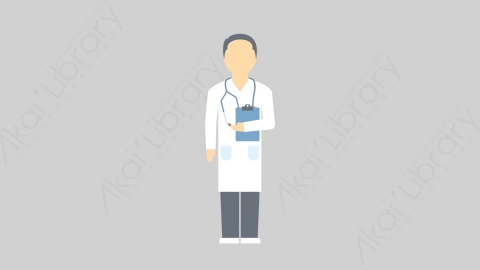 AE模板-MG扁平医院人物角色Doctor