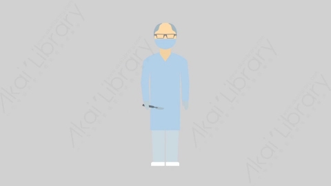 AE模板-MG扁平医院人物角色Surgeon