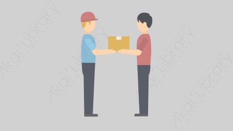 AE模板-MG扁平物流配送人物角色Men_Delivery
