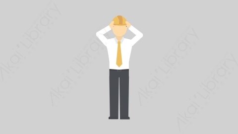 AE模板-MG扁平仓库管理人物角色Engineer_Stress
