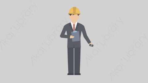 AE模板-MG扁平仓库管理人物角色Presentation_Engineer
