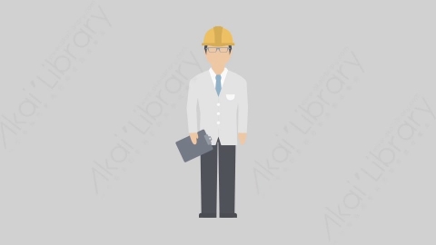 AE模板-MG扁平仓库管理人物角色Quality_Inspector