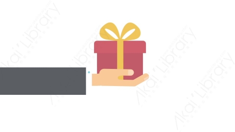 AE模板-MG扁平手势动画Hand_Gift_Ideas