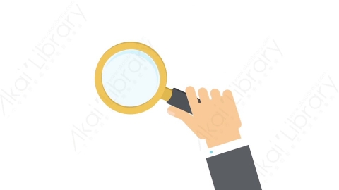 AE模板-MG扁平手势动画Hand_Magnifier