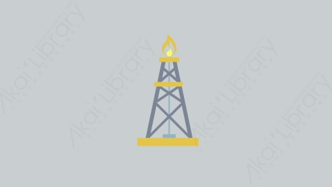 AE模板-MG扁平工业元素图标Drilling_Rig石油开采钻机