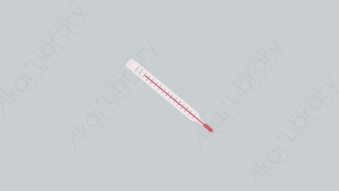 AE模板-MG扁平医院医疗元素图标Thermometer温度计