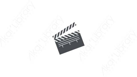 AE模板-MG扁平教育元素图标Cinema电影打板
