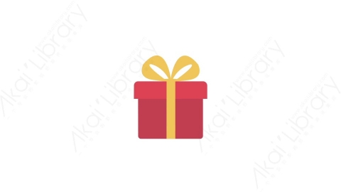 AE模板-MG扁平教育元素图标Gift_2礼物盒