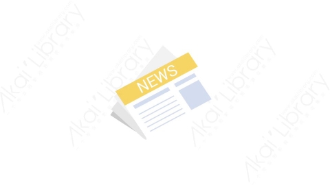 AE模板-MG扁平教育元素图标Newspaper报纸