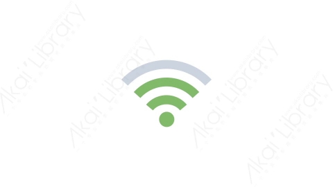 AE模板-MG扁平教育元素图标Wi-Fi
