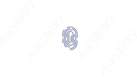 AE模板-MG扁平安全元素图标Fingerprint指纹识别