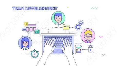 AE模板-MG扁平场景07_Team_Development团队开发