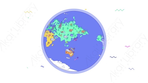 AE模板-MG扁平场景10_Globe全球地球