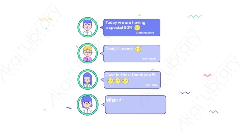 AE模板-MG扁平场景35_User_Dialog用户聊天对话