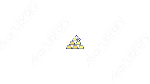 AE模板-MG扁平元素图标Gold金块