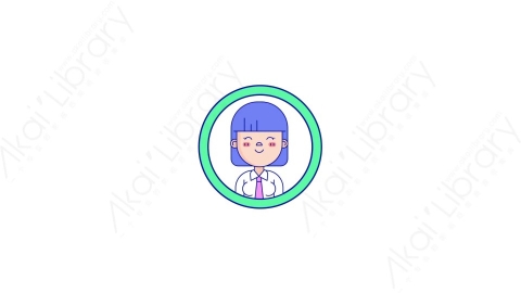 AE模板-MG扁平用户头像元素图标Avatar_round_6