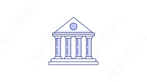 AE模板-MG扁平金融元素图标bank银行