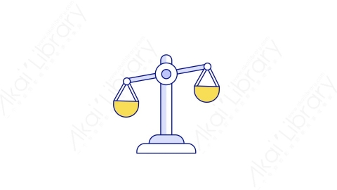 AE模板-MG扁平金融元素图标weigher天平