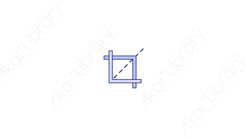 AE模板-MG扁平设计软件元素图标Crop_tool裁剪工具