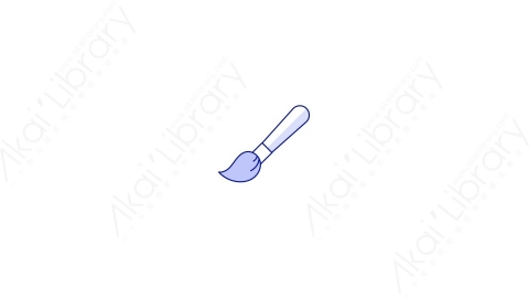 AE模板-MG扁平设计软件元素图标Paint_Brush笔刷