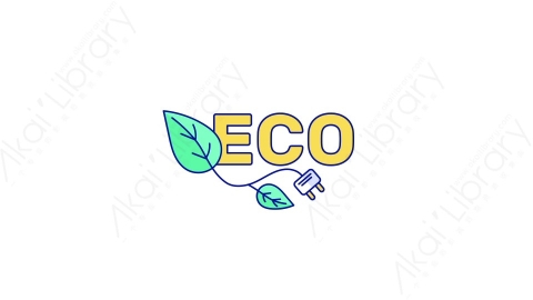 AE模板-MG扁平生态环保元素图标ECO环保