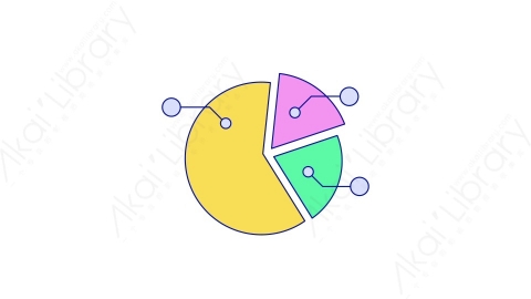 AE模板-MG扁平数据图表infographics_7饼状比例图