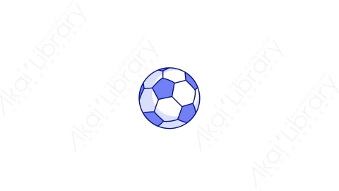 AE模板-MG扁平体育运动元素图标Football足球